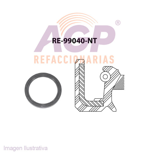 RETEN DE CIGUEAL NISSAN 4 CIL MOTOR 2.4LTS. 86-89. AMERICANO TAPA DE DISTRIBUCIN