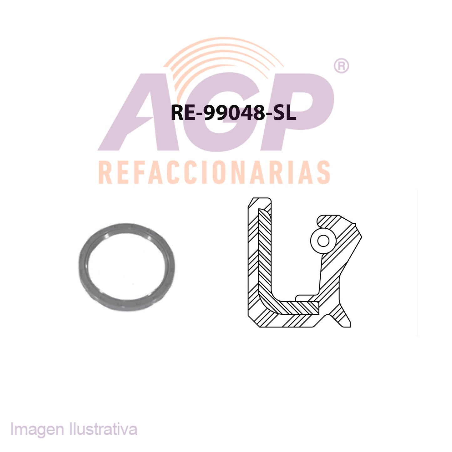 RETEN DE CIGUEAL TRASERO CHEV V6 4.3 262 86-95   V8 5.0 86-95   V8 5.7 86-95 BLAZER - JIMMY - PICK-UP S10 S15 - CHEYENE - IMPALA - CAPRICE - MALIBU - PONTIAC BONNEVILLE - GRAND PRIX - BRAVADA