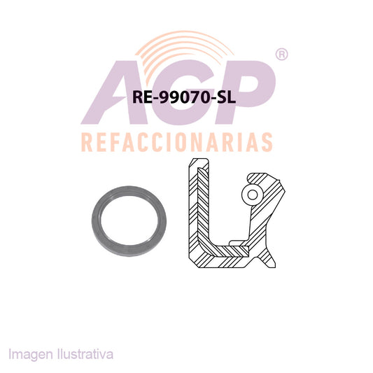 RETEN  CIGUEÑAL FORD L4 MOTOR 110",121" (1.8 / 2.0 LTS.), 72-82 (TFV-RE99070SL)