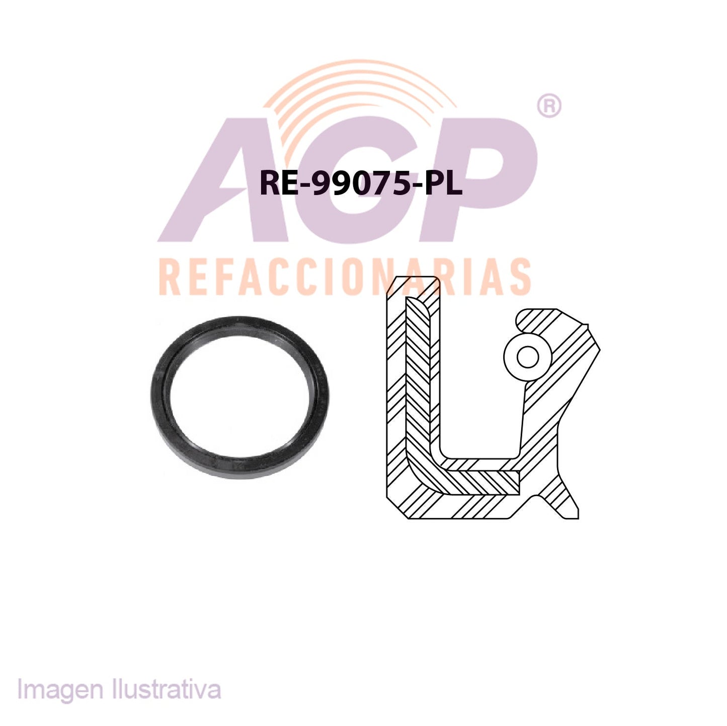 RETEN DE CIGUEAL TRAS. NISSAN TSURU III L4 1.6 16V 93-01.
