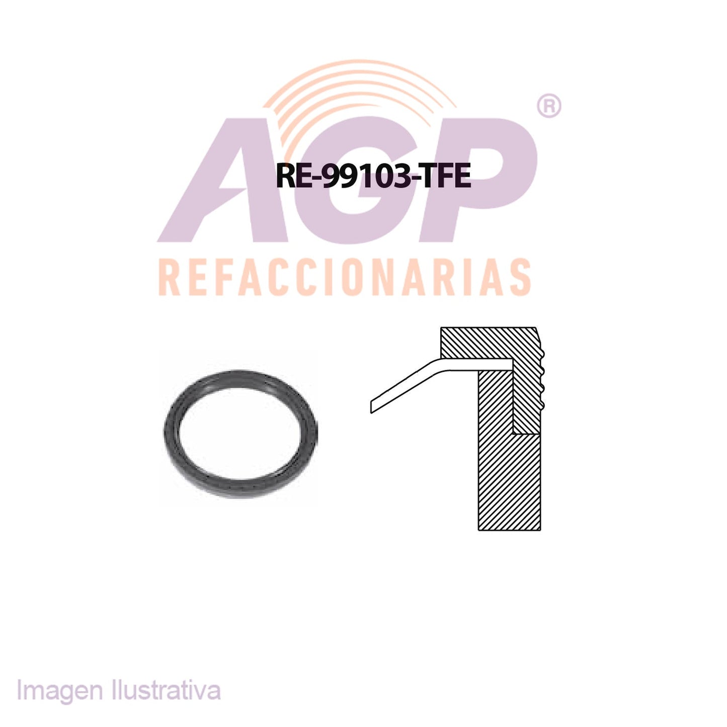 RETEN DE CIGUEAL TRAS CHEVY L4 1.6 96-12  SOLO MOTOR ALEMAN