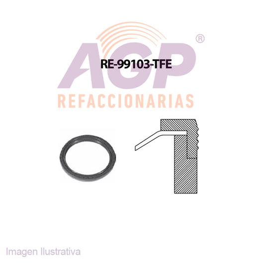 RETEN DE CIGUEAL TRAS CHEVY L4 1.6 96-12  SOLO MOTOR ALEMAN