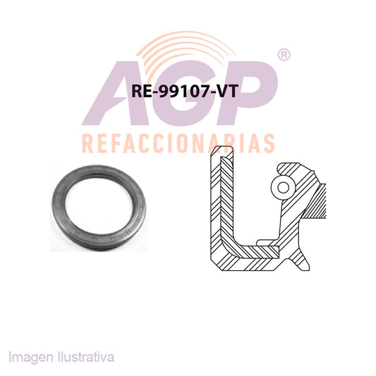 RETEN DE CIGUEAL TRAS.CHRYSLER VERNA L4 1.5  1.612V SOHC 04-09 - ATTITUDE L4 1.4 - 1.6 06-08