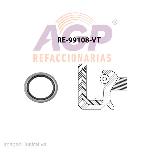 RETEN DE CIGUEAL TRAS. ACURA MDX V6 3.5L 08-17 - RLX V6 3.5L 08-17 - HONDA ACCORD L4 2.4L DOHC 16V. 08-15   V6 3.0L SOHC 24V 03-07   3.5L 08-17 - CITY
