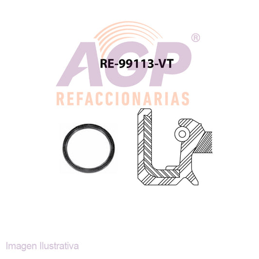 RETEN  CIGUEÑAL PONTIAC 4L 2.4L 16V 99/02 (TFV-RE99113VT)