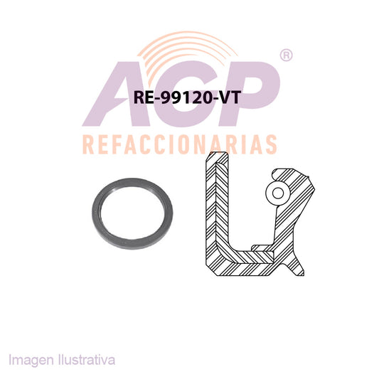RETEN DE CIGUEAL TRAS. NISSAN CUBE L4 1.8L 09-14 - KICKS L4 1.6L 22-24 - JUKE L4 1.6L 11-19 -SENTRA L4 1.6 - SENTRA L4 1.8L 13-17   L4 2.0L 07-12 - TIIDA L4 1.8L 07-17 - V-DRIVE L4 1.6L 22-24 - VERS