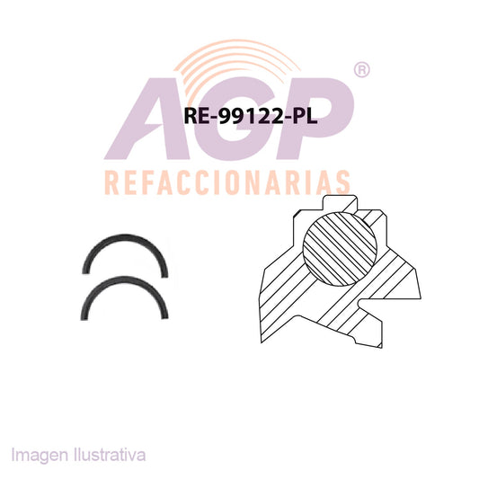 RETEN  CIGUEÑAL CHEV. Z24 CAVALIER AMERICANO 2.0L (85-86) (TFV-RE99122PL)