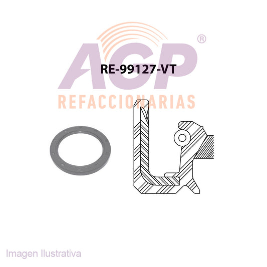 RETEN DE CIGUEAL TRAS. PONTIAC MATIZ L4 1.0 SOHC 8V 04-07 MOTOR DAEWOO RETEN UNA PIEZA 60X80X8MM.