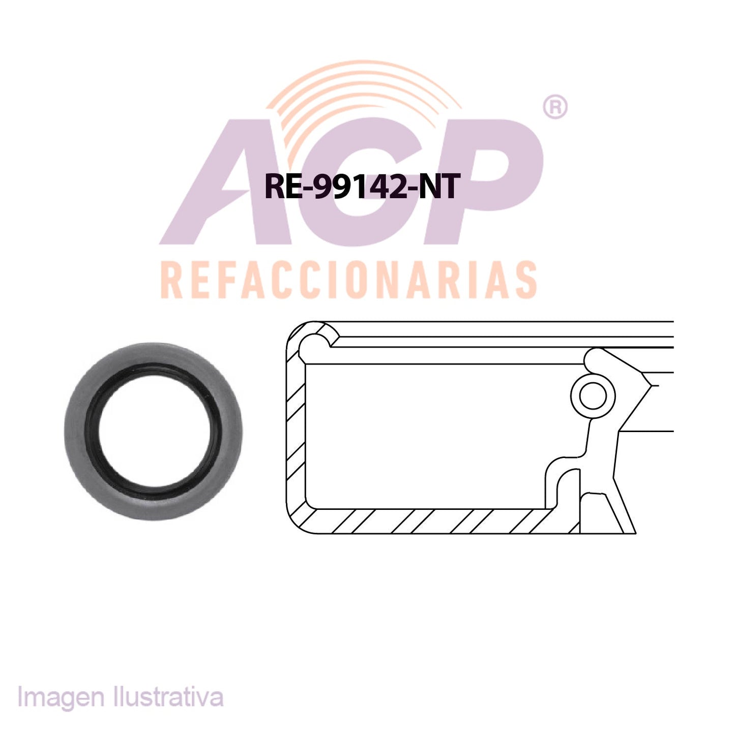 RETEN RETEN SELLO DE DIRECCIÓN: GENERAL MOTORS, C50, C60, C70, SCH (TFV-RE99142NT)