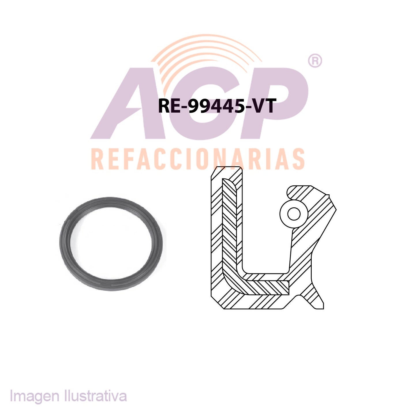 RETEN DE CIGUEAL TRAS. FORD COURIER L4 1.8   2.0 82-87