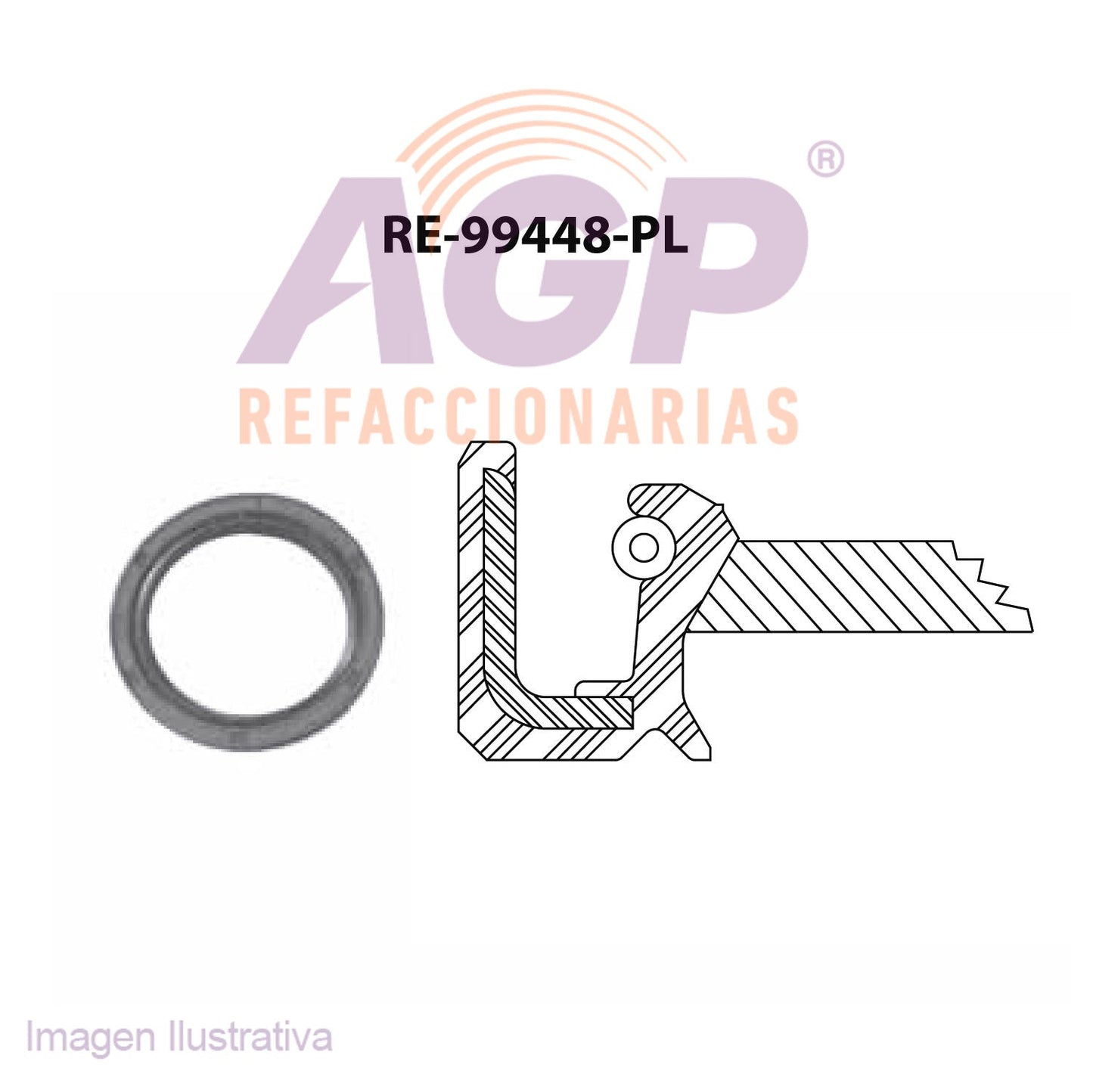 RETEN DE CIGUEAL DELANT. CHRYS. CIRRUS V6 2.5 96-00 - VOYAGER   CARAVAN V6 3.0 87-00