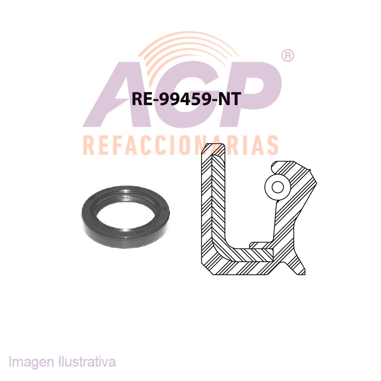 RETEN DE CIGUEAL DEL. NISSAN MAXIMA V6 3.0 SOHC 12V 91-00