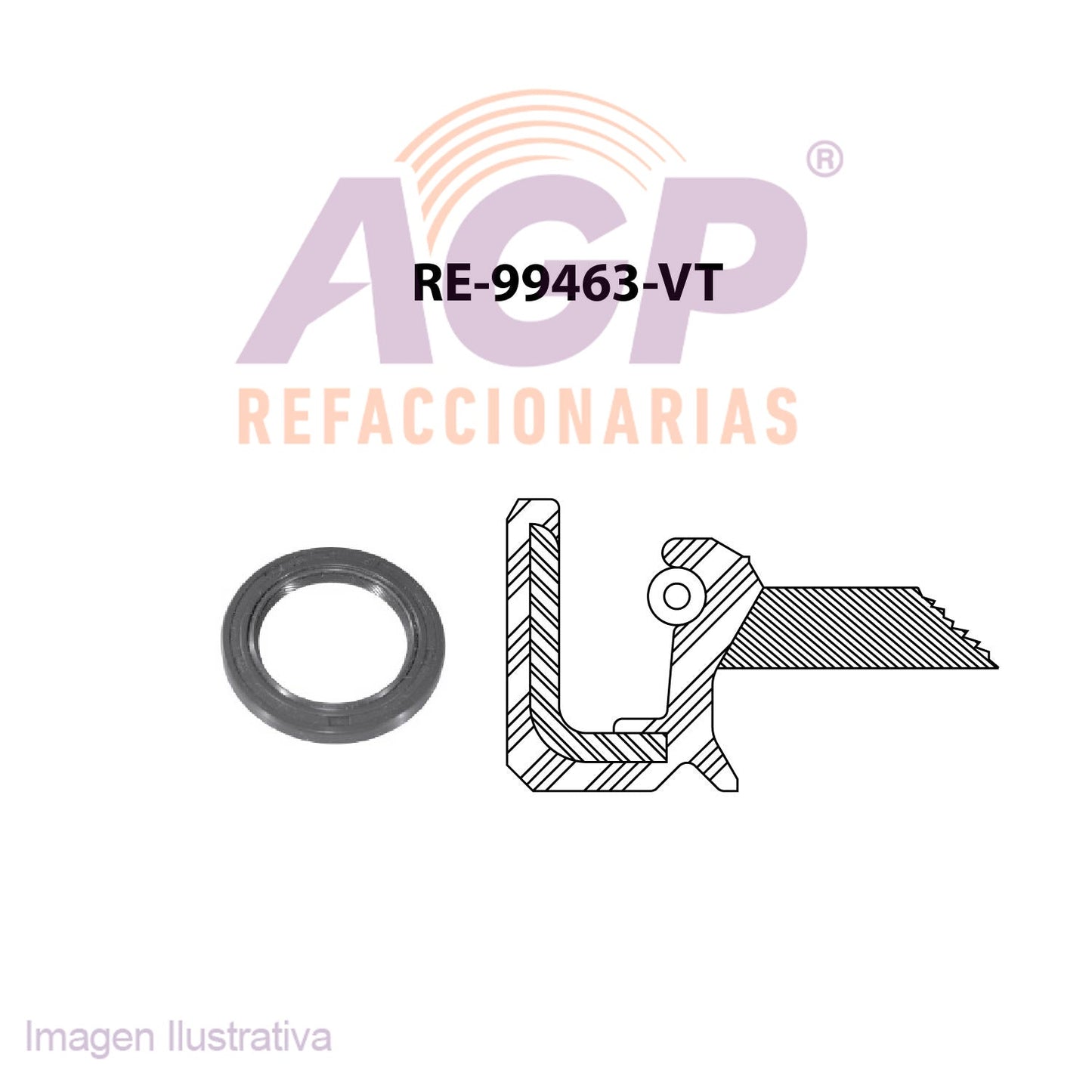 RETEN DE CIGUEAL DELANT. FORD FIESTA L4 1.4 16V 98-00 ZETEC